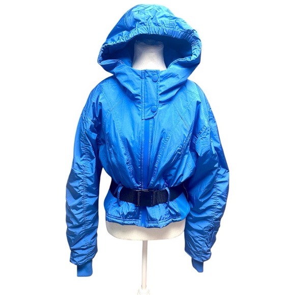 Free People Powder Vixen Jacket Women's Blue Hooded Jacket Small - Picture 8 of 16